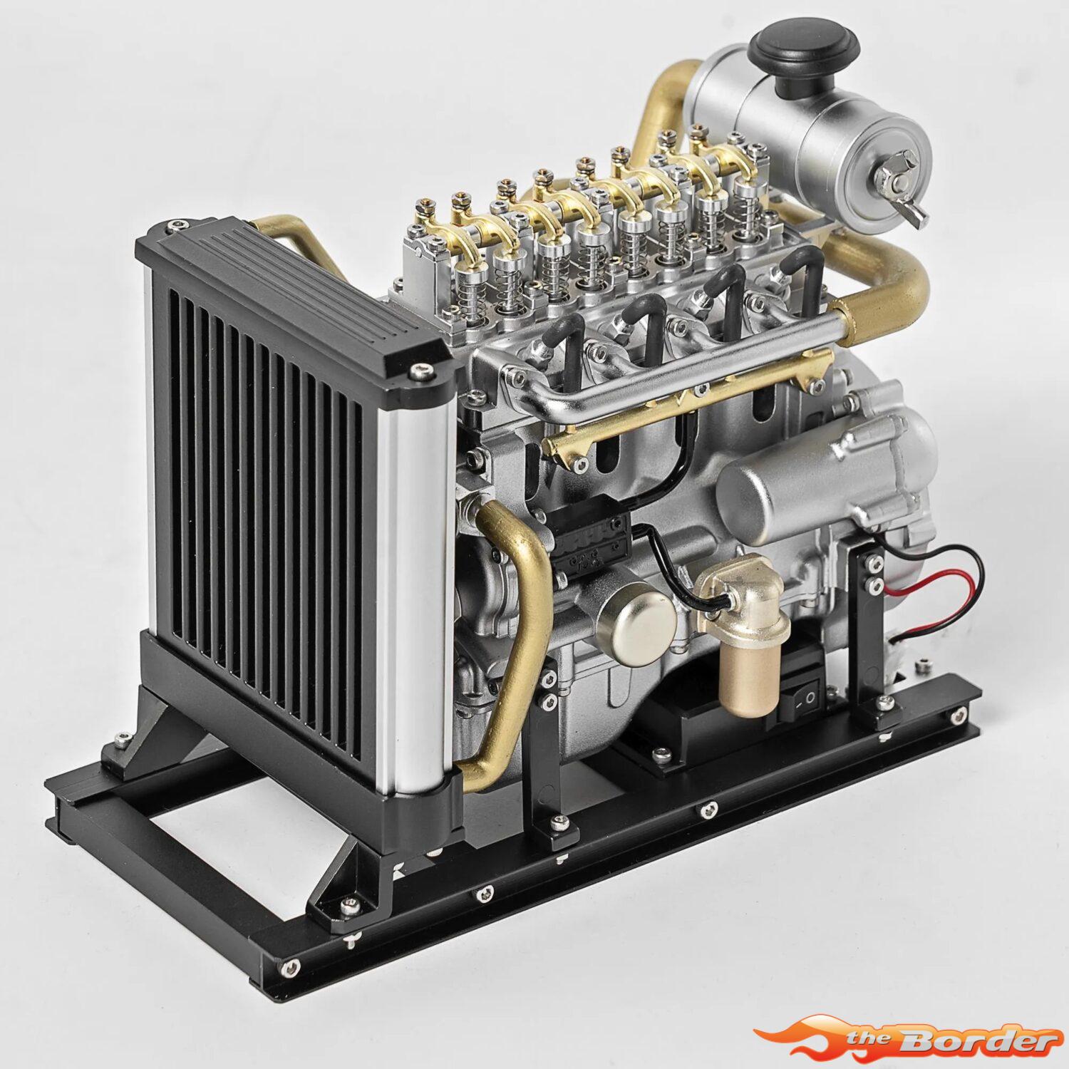 Teching DM115 Mini 4 Cylinder Diesel Engine Model Kit (Aluminium / Stainless Steel) TG-DM115