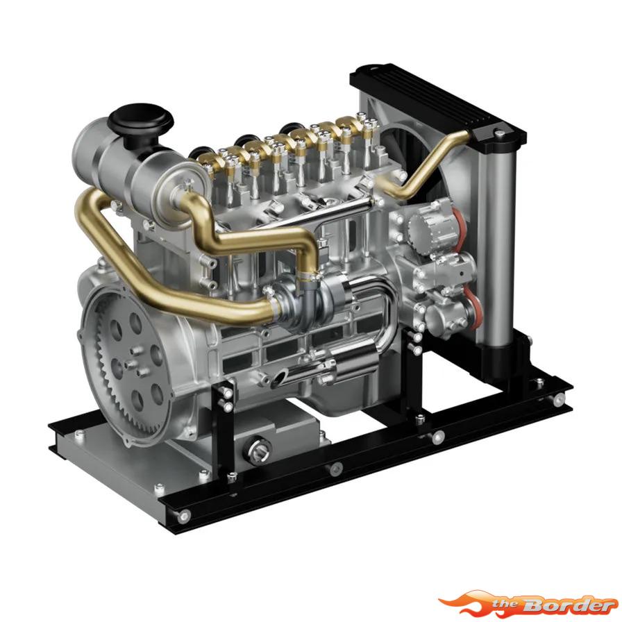 Teching DM115 Mini 4 Cylinder Diesel Engine Model Kit (Aluminium / Stainless Steel) TG-DM115 - Afbeelding 6