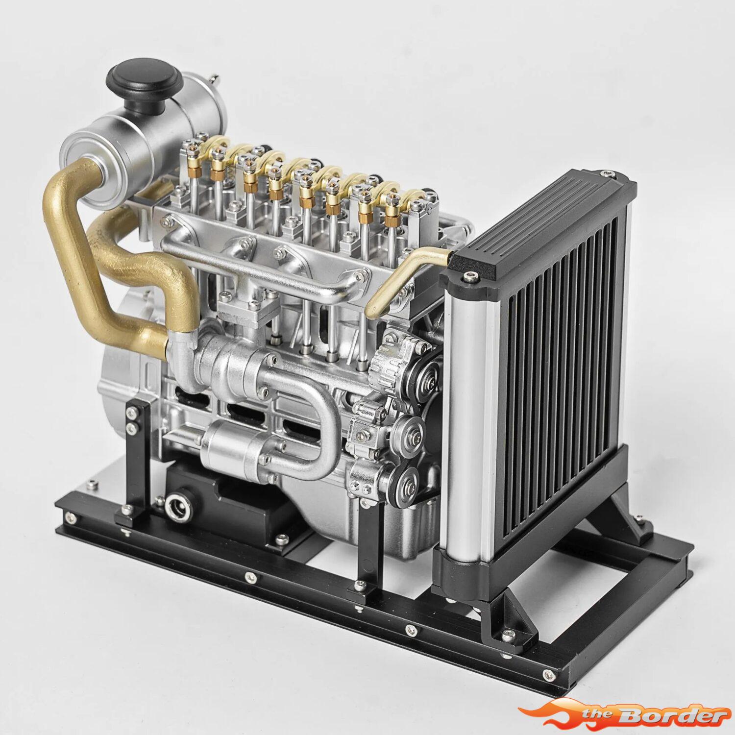 Teching DM115 Mini 4 Cylinder Diesel Engine Model Kit (Aluminium / Stainless Steel) TG-DM115 - Afbeelding 4