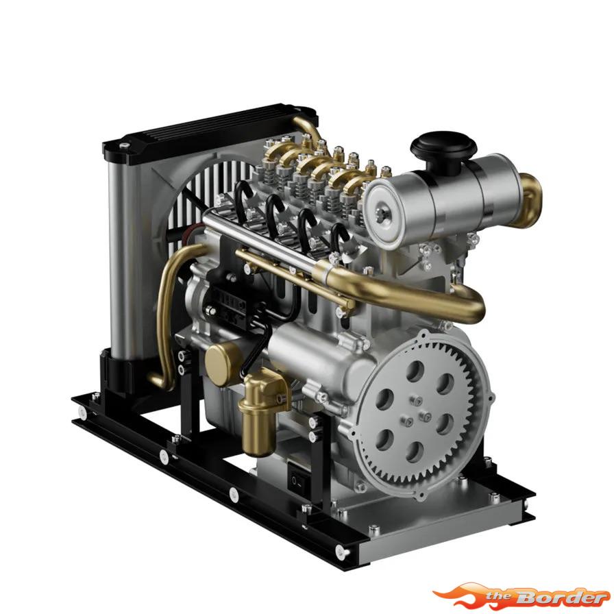 Teching DM115 Mini 4 Cylinder Diesel Engine Model Kit (Aluminium / Stainless Steel) TG-DM115 - Afbeelding 5