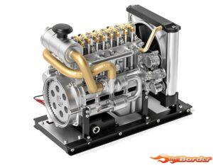 Teching DM115 Mini 4 Cylinder Diesel Engine Model Kit (Aluminium / Stainless Steel) TG-DM115