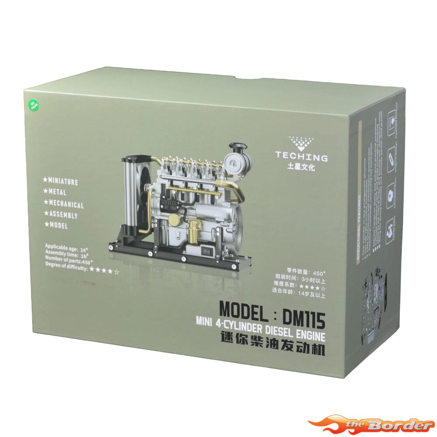 Teching DM115 Mini 4 Cylinder Diesel Engine Model Kit (Aluminium / Stainless Steel) TG-DM115 - Afbeelding 11