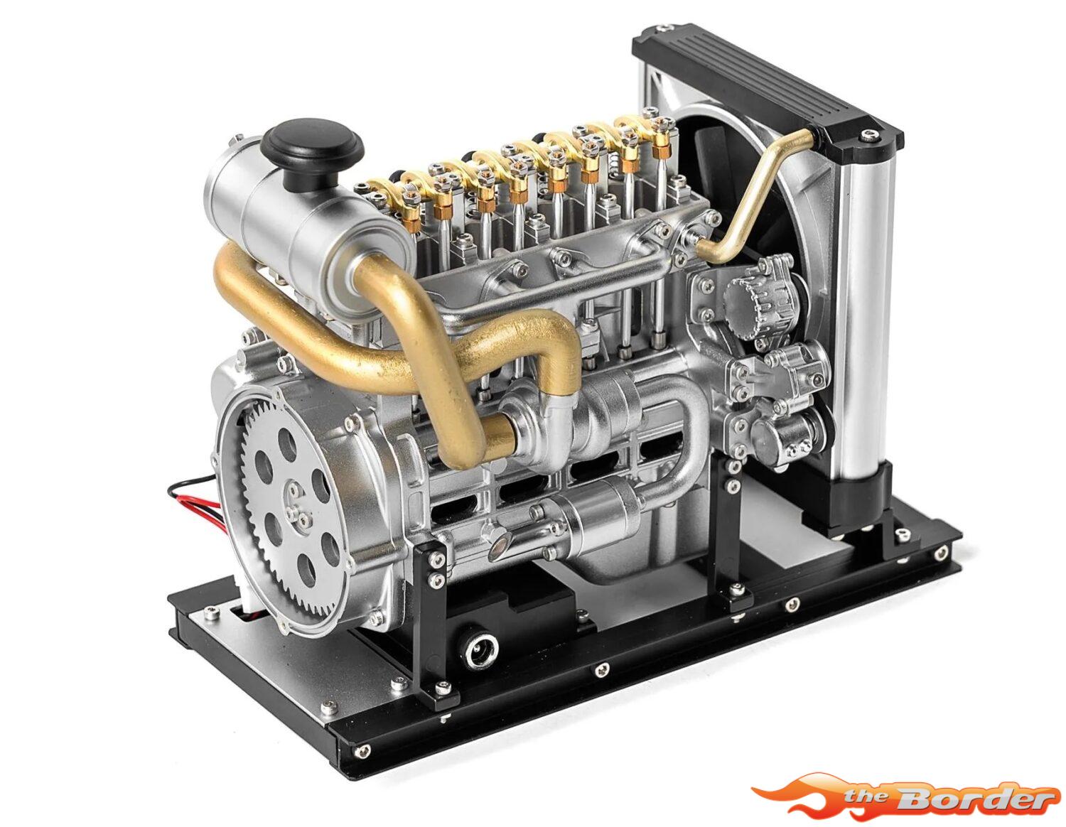 Teching DM115 Mini 4 Cylinder Diesel Engine Model Kit (Aluminium / Stainless Steel) TG-DM115