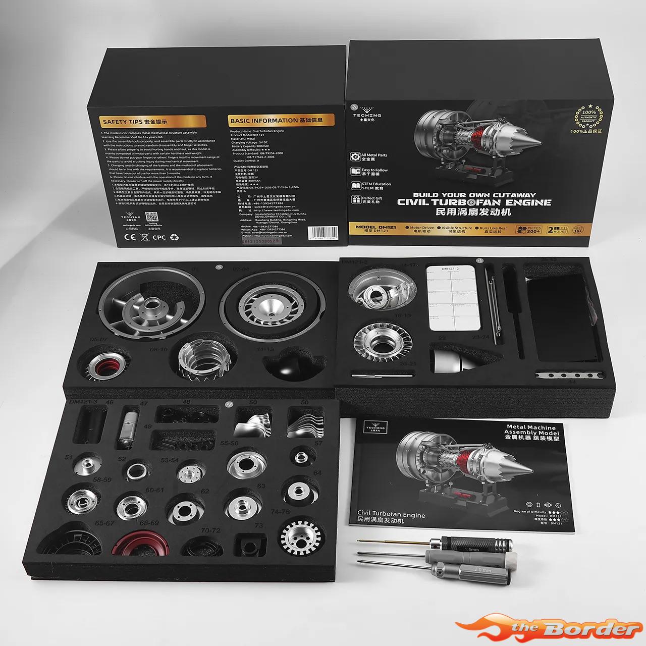 Teching DM121 Civil Turbofan Engine Model Kit (Aluminium / Stainless Steel) TG-DM121 - Afbeelding 12