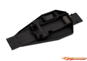 Traxxas Lower Chassis Rustler - Black 3728-BLK