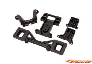 Traxxas Rustler 2WD Front & Rear Clipless Body Latches 3731X-BLK