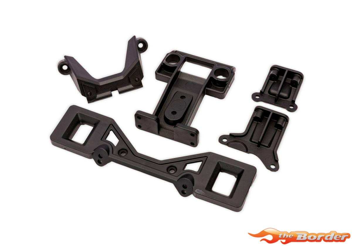 Traxxas Rustler 2WD Front & Rear Clipless Body Latches 3731X-BLK