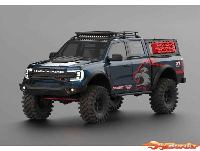 CrossRC Crawling RTR EMO X7 Brushless Blue 1/8 90100273 - Afbeelding 2