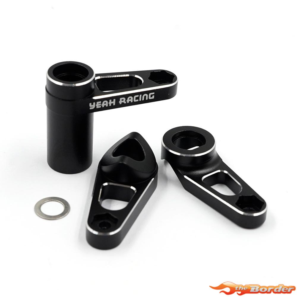Yeah Racing Alum. Alum. Steering Arm Set for Kyosho Optima MID KYOP-024BK