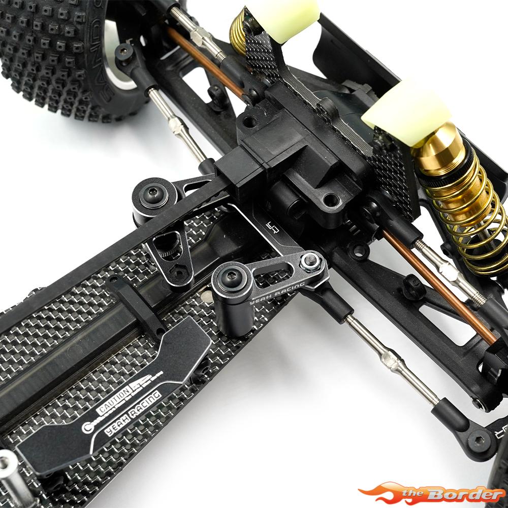 Yeah Racing Alum. Alum. Steering Arm Set for Kyosho Optima MID KYOP-024BK - Afbeelding 3