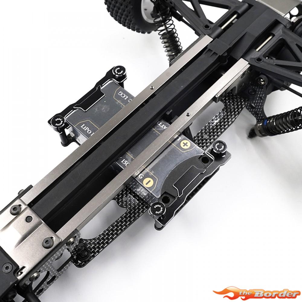 Yeah Racing Alum. Graphite Short Battery Holder for Kyosho Optima KYOP-033BK - Afbeelding 5