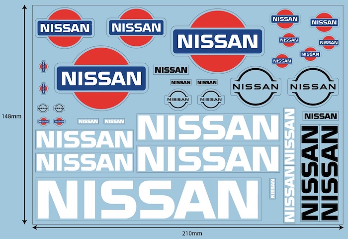 Nissan Logo Stickers 1/10 BRPD1065 - Afbeelding 4