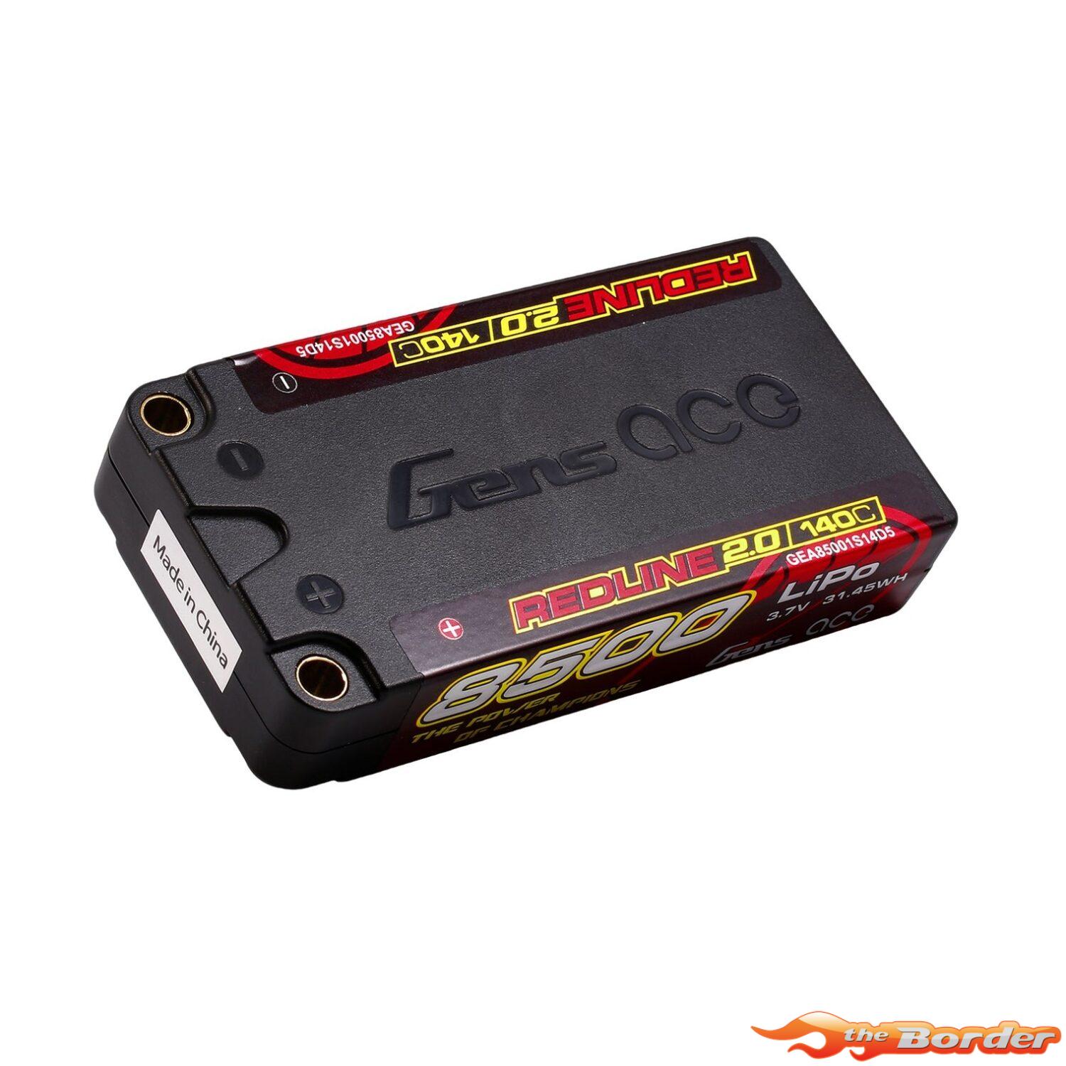 GensAce Redline 2.0 1S 3.7V 140C 8500mAh GEA85001S14D5 - Afbeelding 3