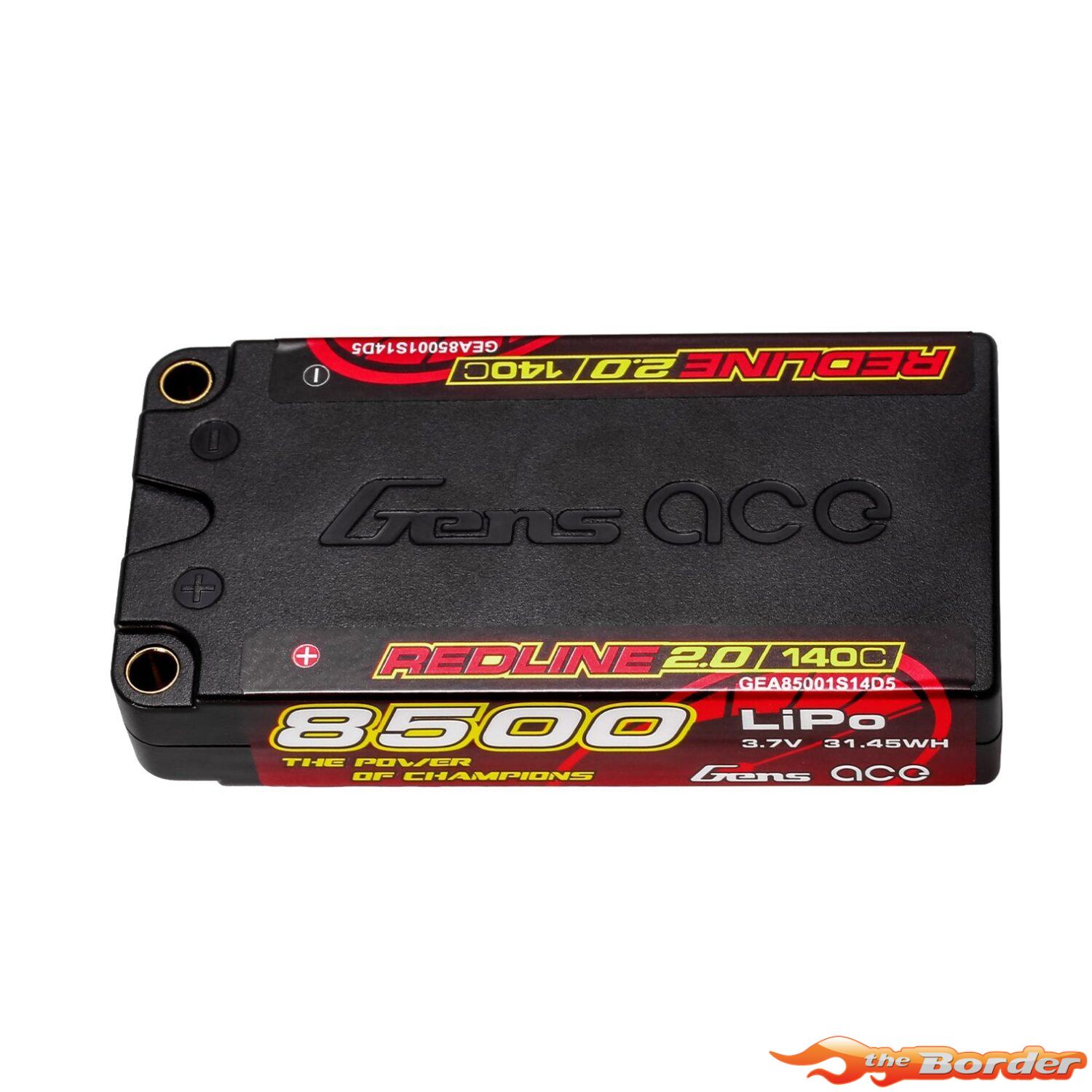 GensAce Redline 2.0 1S 3.7V 140C 8500mAh GEA85001S14D5 - Afbeelding 2