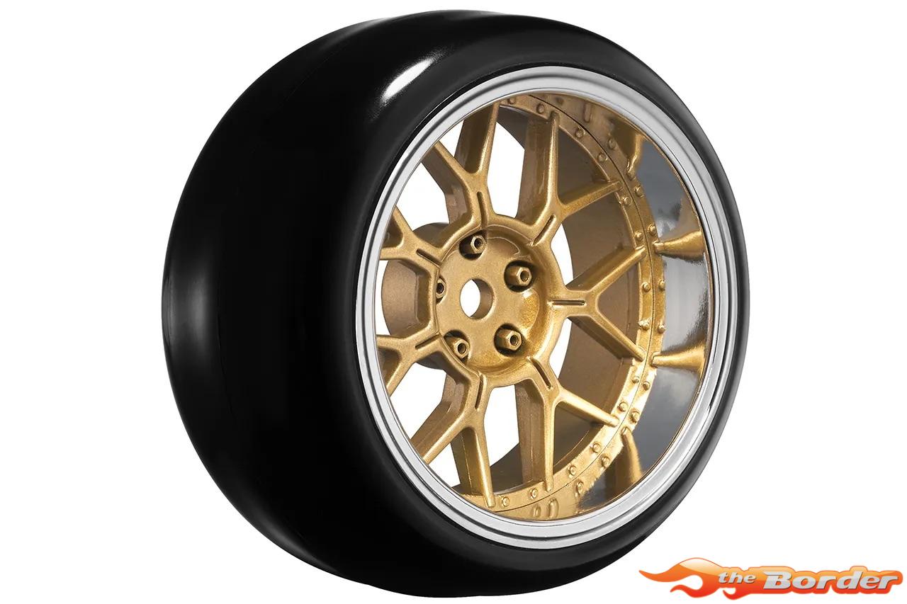 LouiseRC Drift Tyres - 14-Spoke Bronze Wheels 12mm Hex (Removable Offset) LR-LNHA568T - Afbeelding 3
