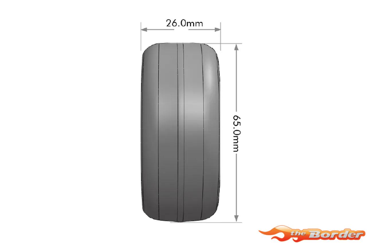 LouiseRC Drift Tyres - 5-Spoke Black Wheels 12mm Hex (Removable Offset) LR-LNHA565T - Afbeelding 4