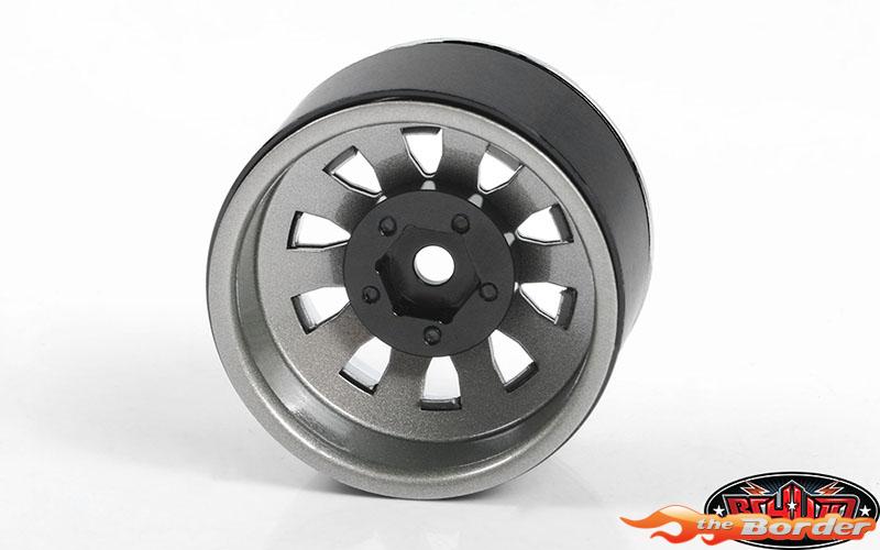 RC4WD 5-Lug Steel Wheels w/Beautfy Ring (Silver) 1.9 Beadlock Wheels (Z-W0327) (4) RC4ZW0327