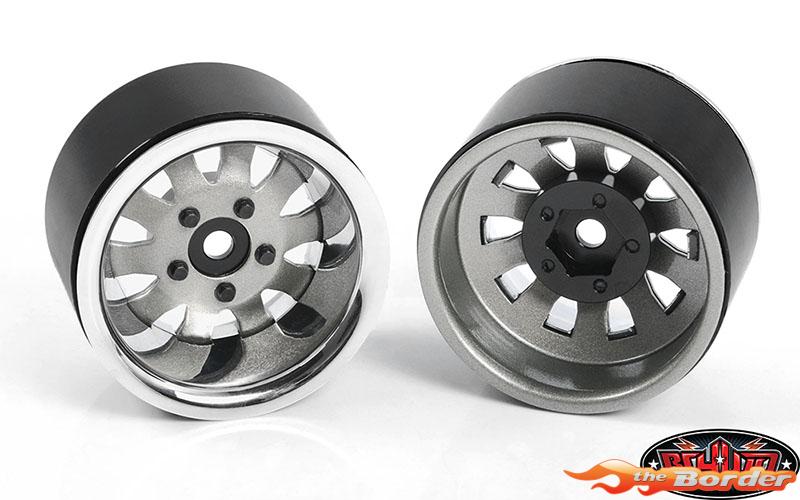 RC4WD 5-Lug Steel Wheels w/Beautfy Ring (Silver) 1.9 Beadlock Wheels (Z-W0327) (4) RC4ZW0327 - Afbeelding 4