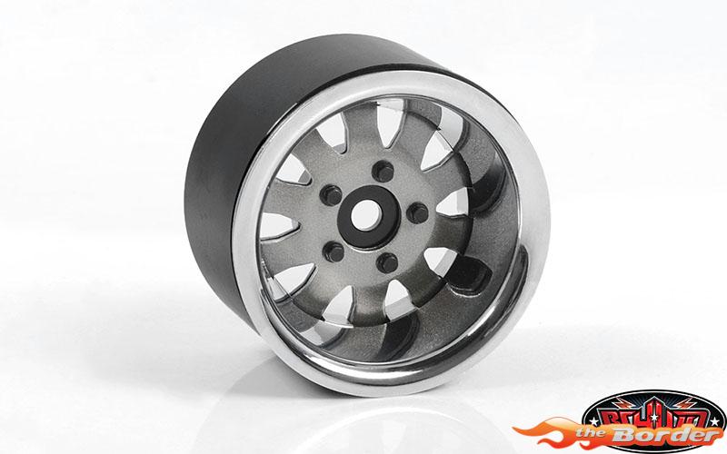 RC4WD 5-Lug Steel Wheels w/Beautfy Ring (Silver) 1.9 Beadlock Wheels (Z-W0327) (4) RC4ZW0327