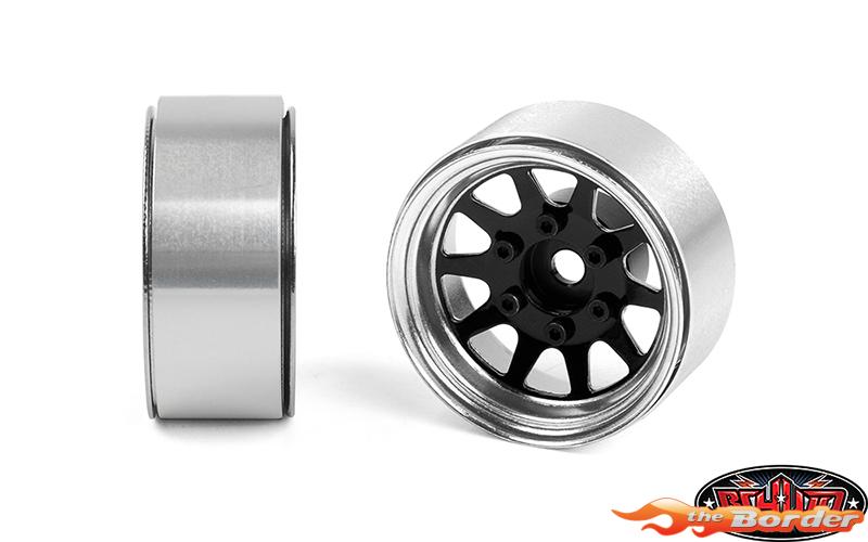 RC4WD 6-Lug Stamped Steel 1.55 Beadlock Wheels Black & Chrome (Z-W0377) (4) RC4ZW0337 - Afbeelding 7