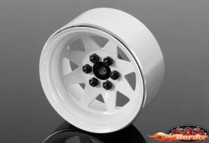 RC4WD 6-Lug Wagon Stamped Steel 2.2 Beadlock Wheels White (Z-W0130) (4) RC4ZW0146