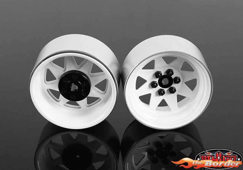 RC4WD 6-Lug Wagon Stamped Steel 2.2 Beadlock Wheels White (Z-W0130) (4) RC4ZW0146