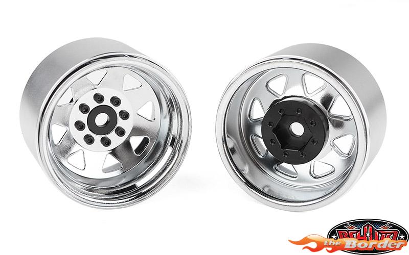 RC4WD 8-Lug Deep Dish Wagon Stamped Steel 1.9 Beadlock Wheels Chrome (Z-W0079) (4) RC4ZW0079 - Afbeelding 5