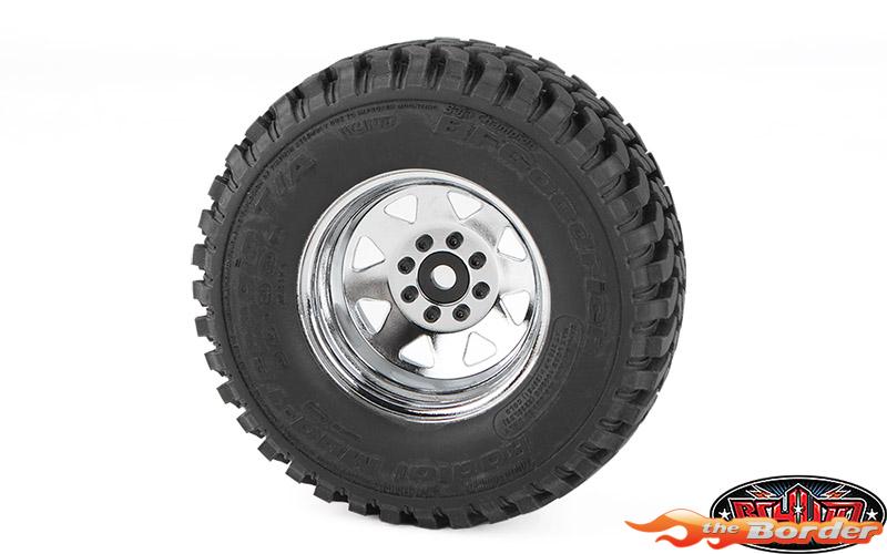 RC4WD 8-Lug Deep Dish Wagon Stamped Steel 1.9 Beadlock Wheels Chrome (Z-W0079) (4) RC4ZW0079 - Afbeelding 4