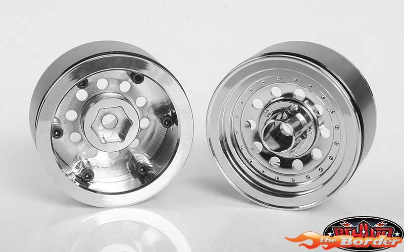 RC4WD Classic 10-Hole Chrome 1.9 Beadlock Wheels (Z-W0296) (4) RC4ZW0296 - Afbeelding 5
