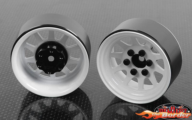 RC4WD OEM Stamped Steel 1.9 Beadlock Wheels White (Z-W0208) (4) RC4ZW0208