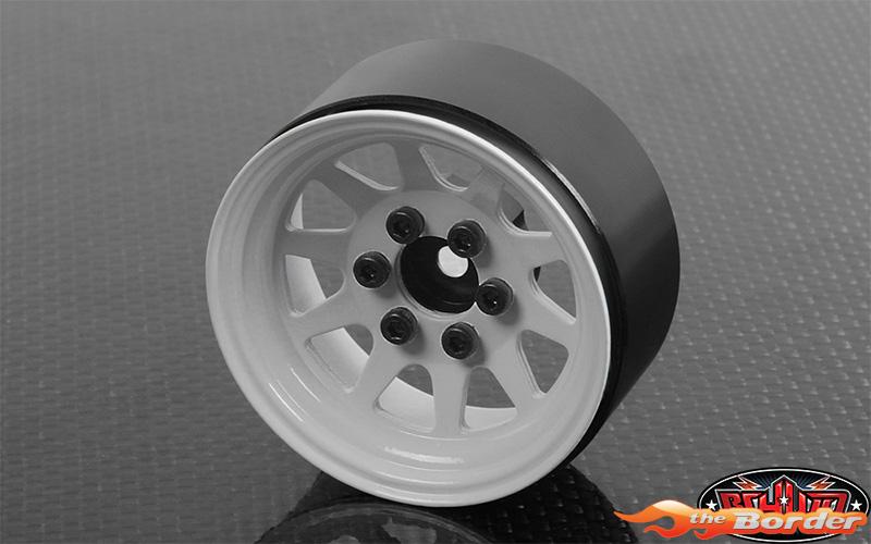 RC4WD OEM Stamped Steel 1.9 Beadlock Wheels White (Z-W0208) (4) RC4ZW0208