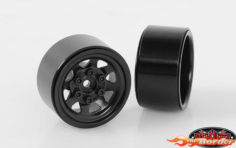 RC4WD Stamped Steel 1.0 Stock Beadlock Wheels (Black) (Z-W0229) (4) RC4ZW0229
