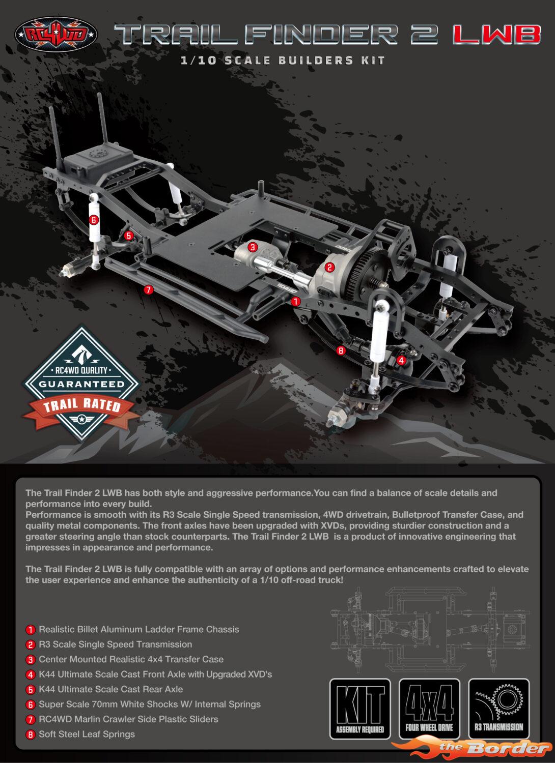 RC4WD Trail Finder 2 LWB Kit RC4ZK0065
