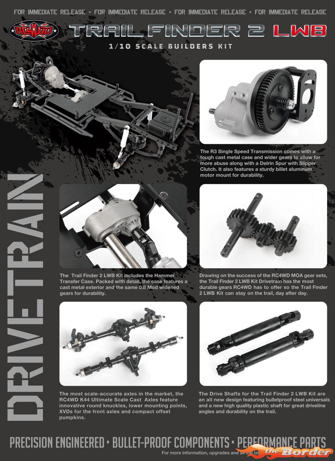 RC4WD Trail Finder 2 LWB Kit 1/10 RC4ZK0065 - Afbeelding 3