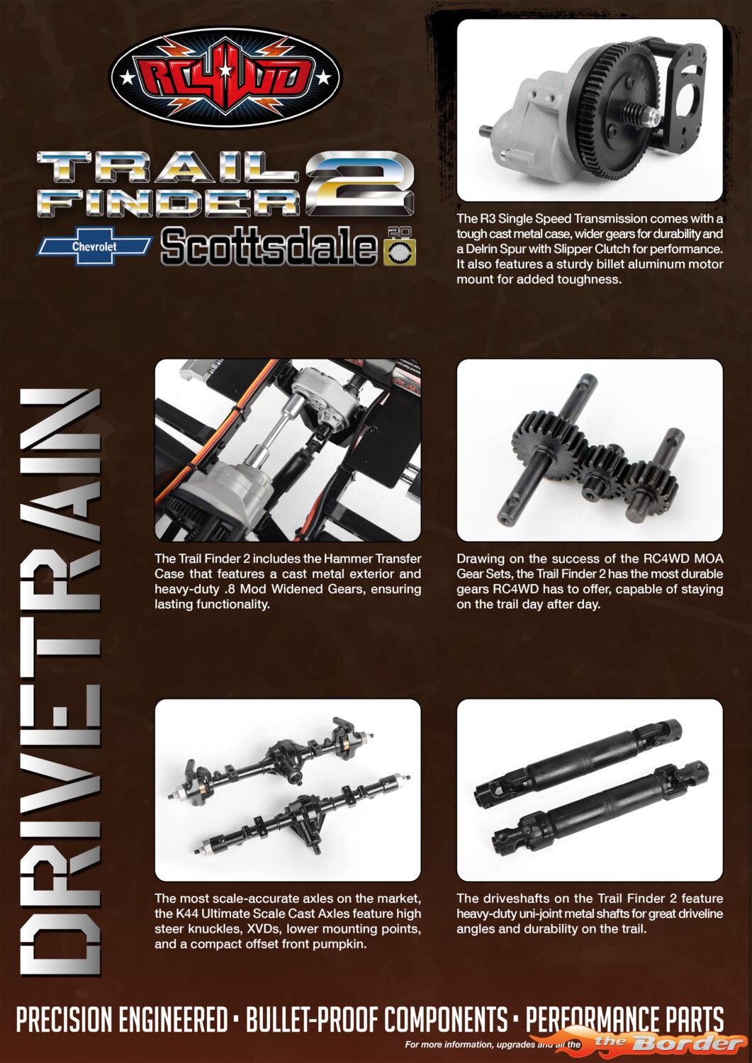 RC4WD Trail Finder 2 LWB RTR Chevrolet K10 Scottsdale Hard Body Set (Scale Dept. Edition) RC4ZRTR0071