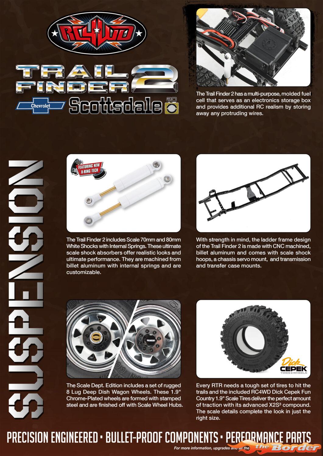 RC4WD Trail Finder 2 LWB RTR Chevrolet K10 Scottsdale Hard Body Set (Scale Dept. Edition) RC4ZRTR0071 - Afbeelding 5