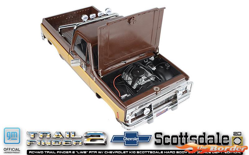 RC4WD Trail Finder 2 LWB RTR Chevrolet K10 Scottsdale Hard Body Set (Scale Dept. Edition) RC4ZRTR0071 - Afbeelding 8