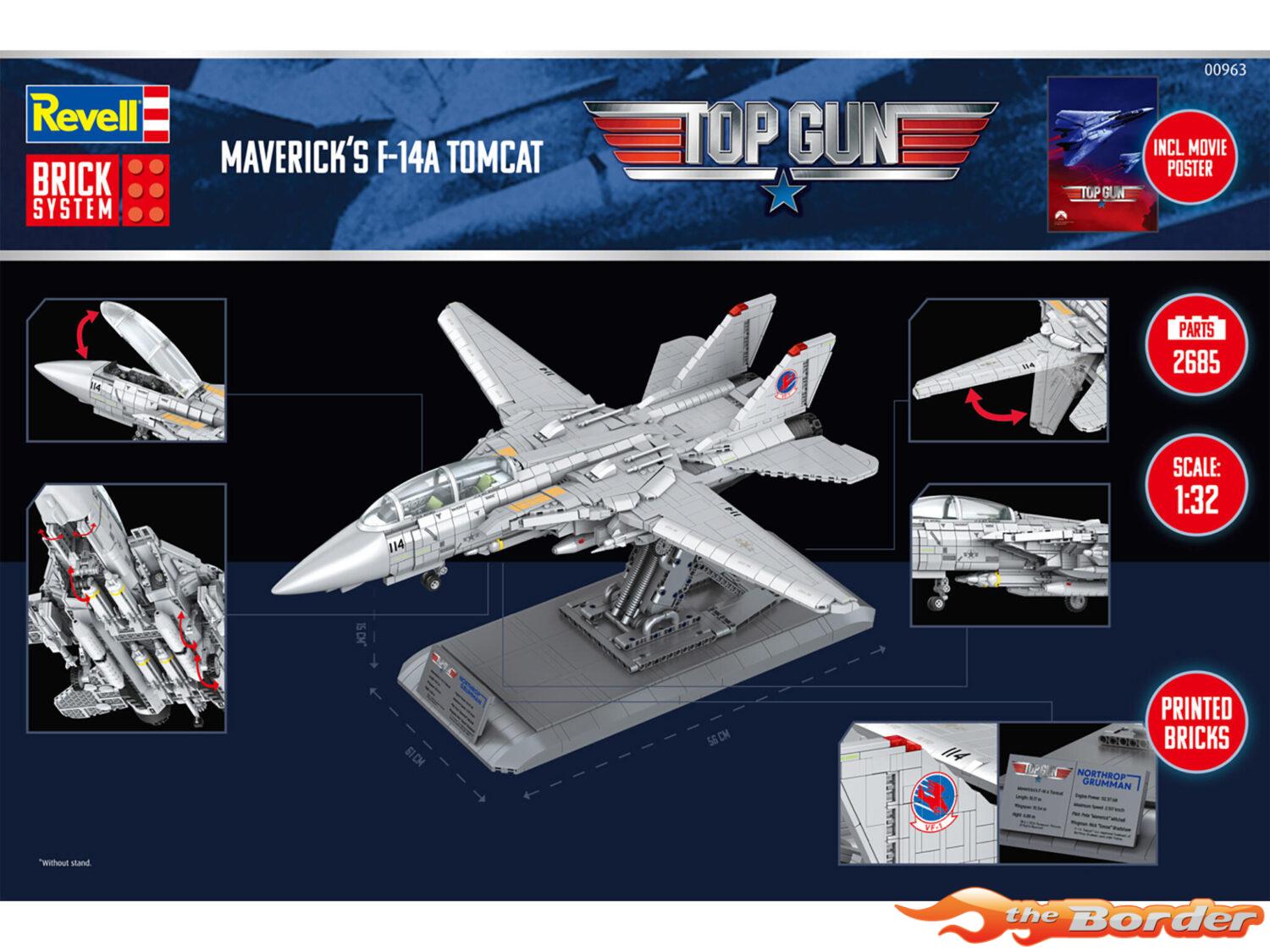 Revell Maverick's F-14A Tomcat "Top Gun" - Brick System Bouwstenenset 00963 - Afbeelding 15