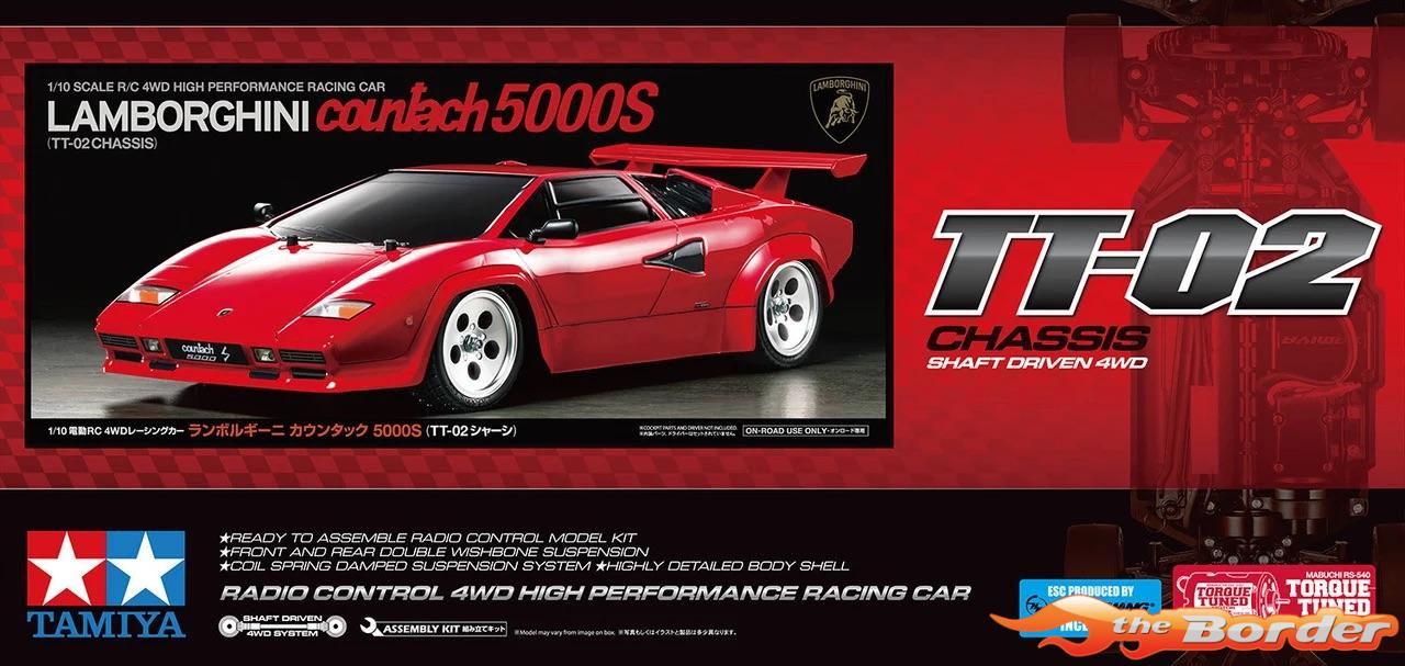 Tamiya Lamborghini Contach 5000S TT-02 1/10 Kit (Limited Edition) 47527