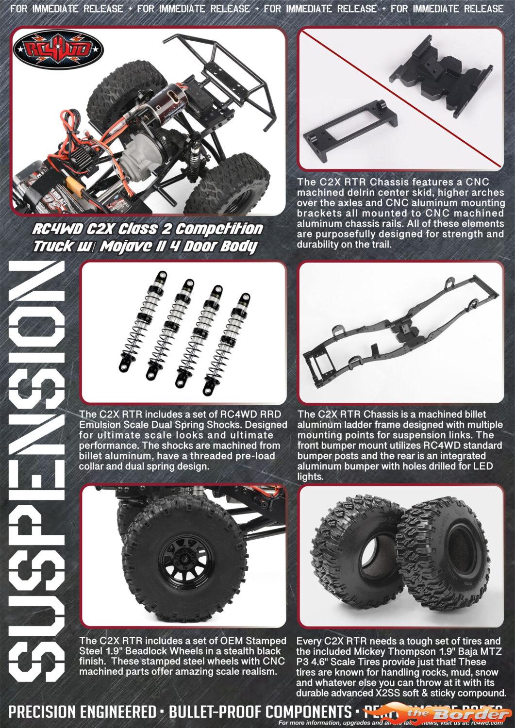 RC4WD C2X Class 2 Competition Truck Mojave II 4-Door Body RC4ZRTR0042 - Afbeelding 4