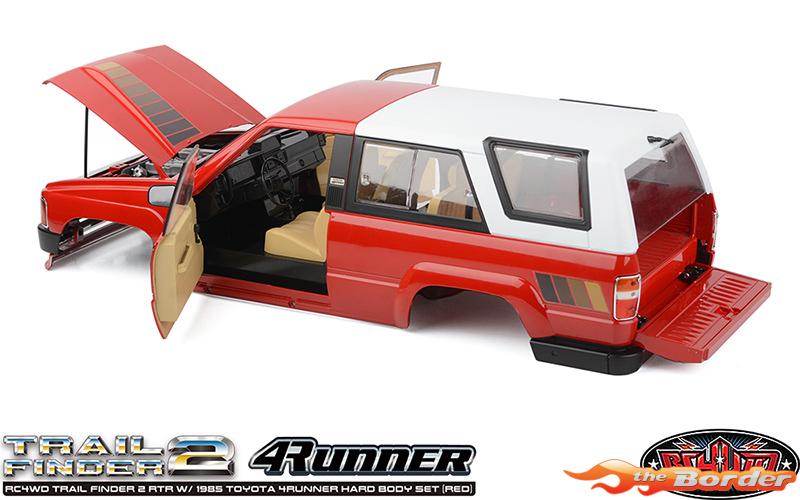 RC4WD Trail Finder 2 RTR 1985 Toyota 4Runner Hard Body Set (Red) RC4ZRTR0063 - Afbeelding 8