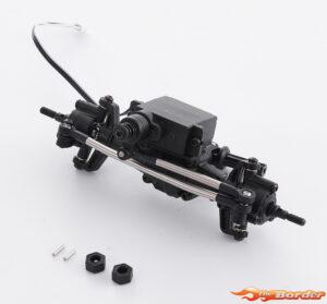 FMS FCX18II F100 Brushed - Front Axle Assembly FMSC4126-199