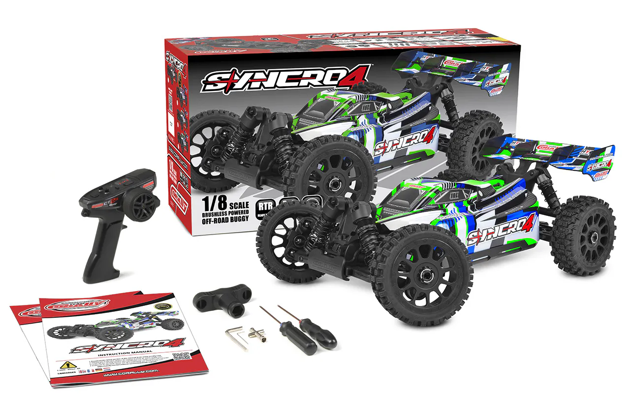 Corally Syncro-4 1/8 RTR Brushless 3-4S Buggy C-00295 - Afbeelding 6
