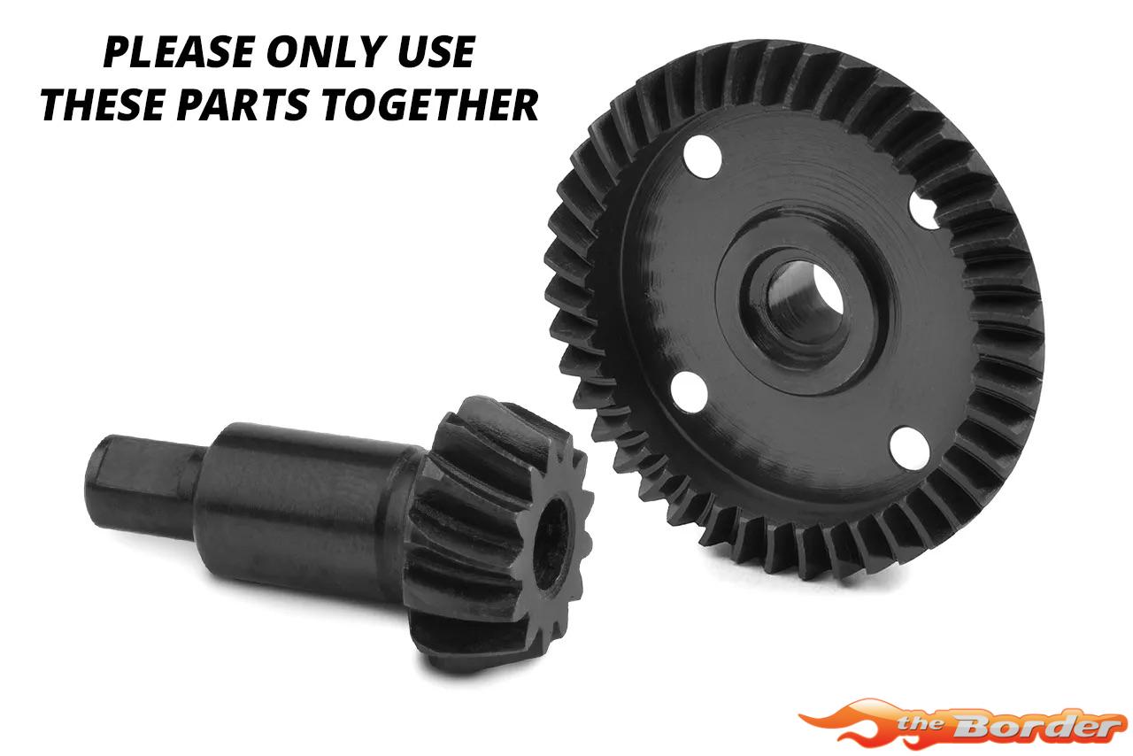 Corally Differential Bevel Gear 43T - Steel (1pcs) Spiral Cut C-00181-0314 - Afbeelding 3