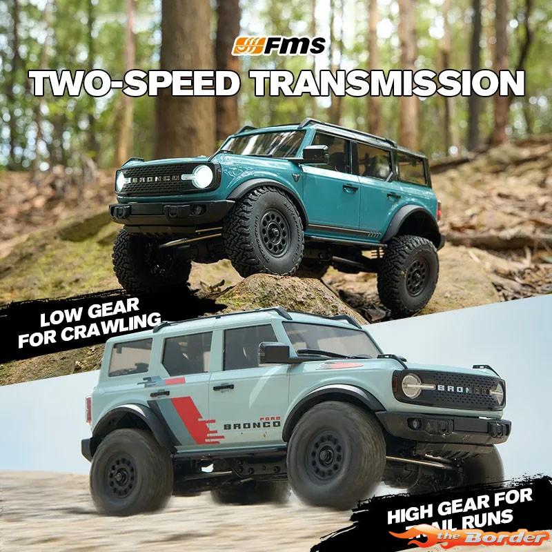 FMS FCX18II 1/18 Ford Bronco 2021 Scaler RTR Black FMS118N02BD-BK