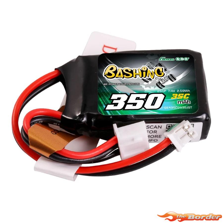 Gensace 350mAh 2S 7.4V 35C LiPo Bashing Series GEA3502S35JST