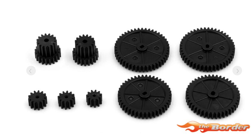 HB Plus 1/24 Plastin Main & Middle Gear Set 250121