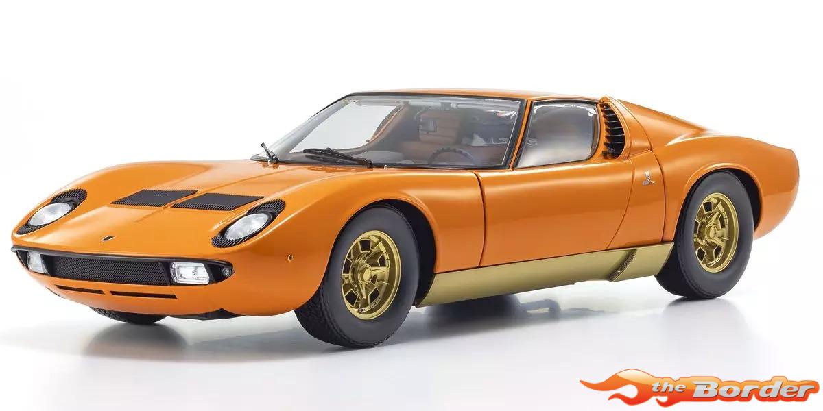 Kyosho 1/12 Lamborghini Miura P400 1968 Orange/Brown KS08621PB