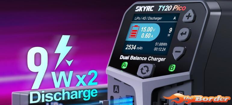 SkyRC T120 Pico Dual Balance Charger 120W/6A 100236 - Afbeelding 12