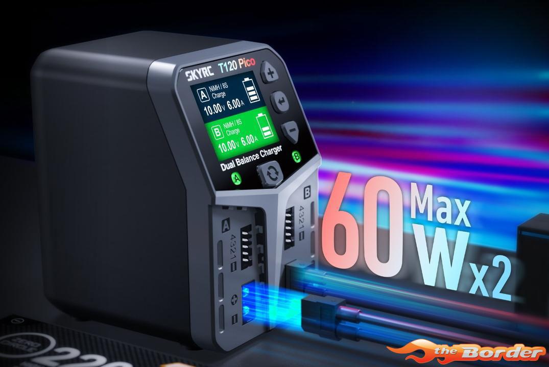 SkyRC T120 Pico Dual Balance Charger 120W/6A 100236 - Afbeelding 10